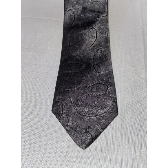 Givenchy Other - Mens Vintage Givenchy Silk Damask Gunmetal Gray Neck Tie EUC